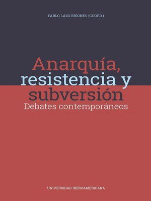 cover image of Anarquía, resistencia y subversión